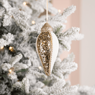 White spherical with champagne inlaid - Irony Home