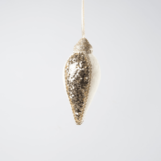 White spherical with champagne inlaid - Irony Home