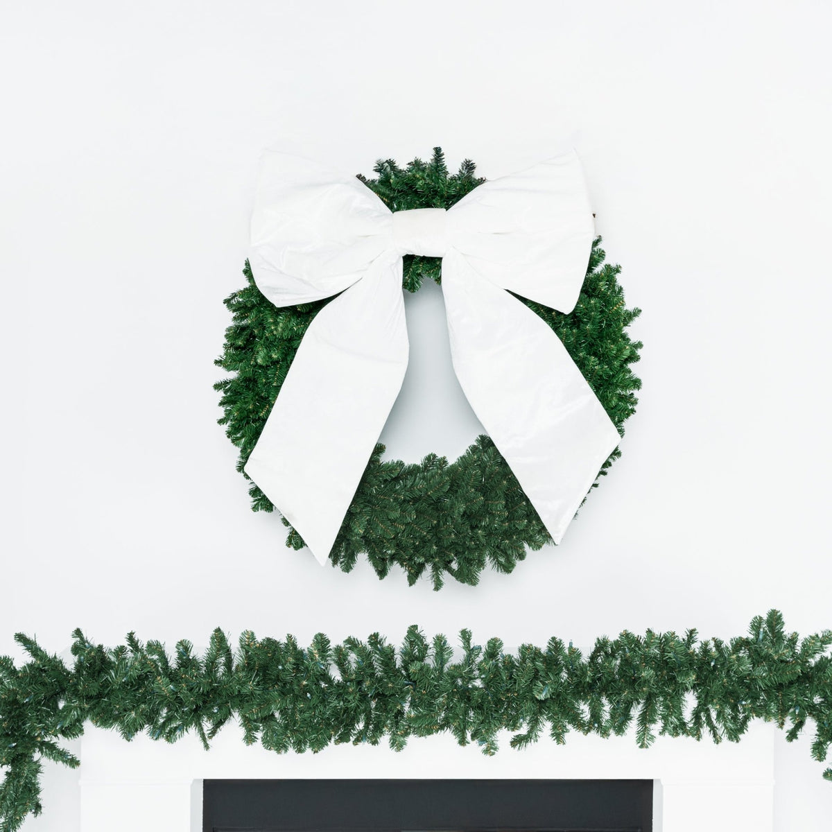 White Velvet Festive Bow