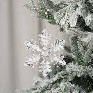 Winter Bloom Acrylic Snowflake Ornament - ironyhome