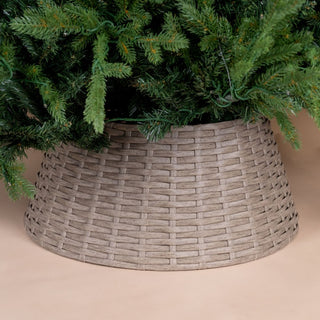 Woven Wicker Tree Collar - ironyhome