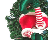35" Festive Elf LED Wreath - ironyhome