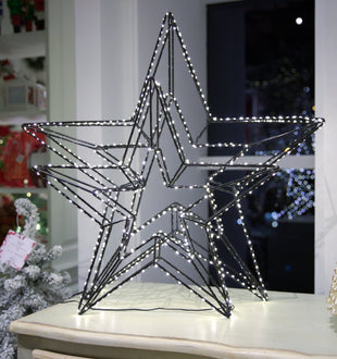 3D Metal Star with LED Lights - ironyhome