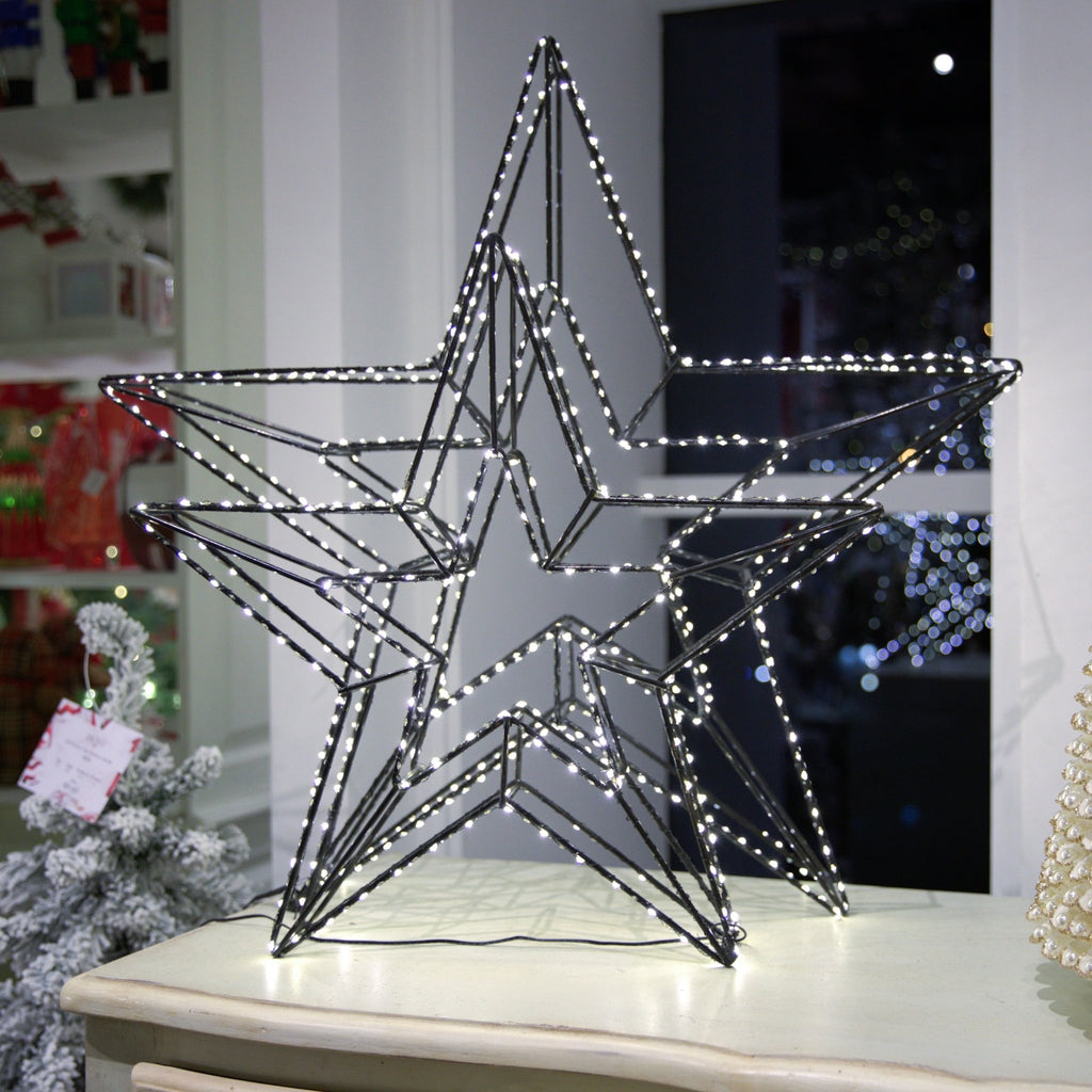 3D Metal Star and LED Lights - Irony Home