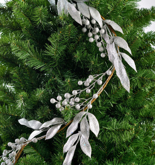 6FT Silver Festive Leaves Garland - Set of 4 - ironyhome