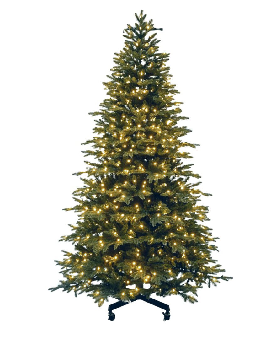 7.5FT Pre-Lit Fraser Fir Tree with LED lights & Wheels