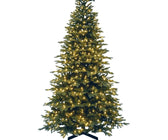 7.5FT Pre-Lit Fraser Fir Tree with LED lights & Wheels - ironyhome