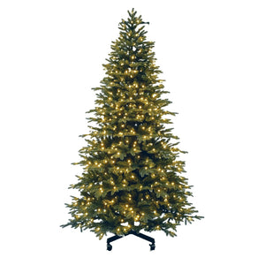 7.5FT Pre-Lit Fraser Fir Tree with LED lights & Wheels