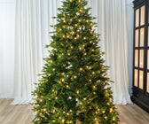 7FT Pre-Lit Fraser Fir Tree with LED lights & Wheels - ironyhome