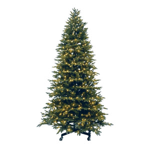 8.5FT Pre-Lit Fraser Medium Fir Tree with LED lights & Wheels