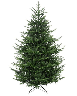 8FT Pre-Lit Green Mixed Christmas Tree with Wheels - ironyhome