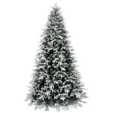 8FT Pre-Lit Mixed Flocked Christmas Tree - ironyhome