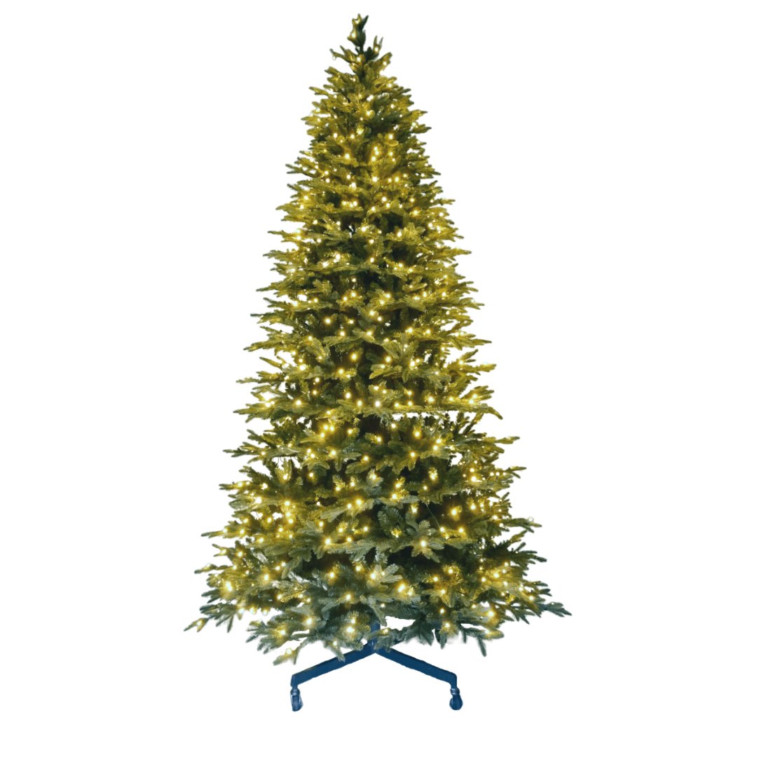 9.5FT Pre-Lit Fraser Fir Medium Christmas Tree