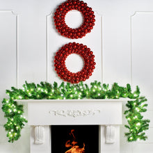 9FT Pre-lit Fraser Garland - ironyhome