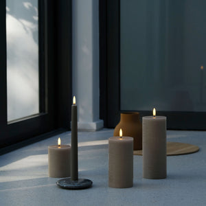 Uyuni Beige Pillar Candle Medium