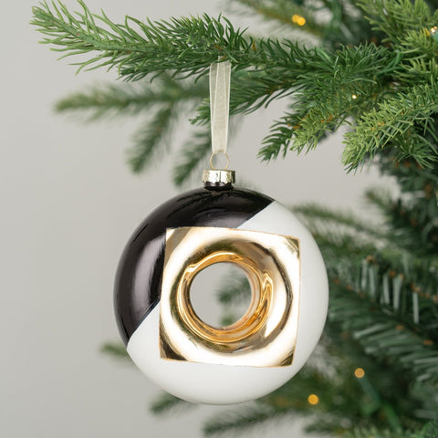Abstract Donut Glass Ornament - Set of 4 - ironyhome