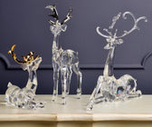 Acrylic Standing Reindeer with Silver Horns - ironyhome