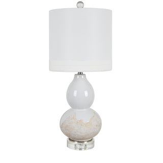 Ainsley Gourd-shaped Ceramic Table Lamp - ironyhome