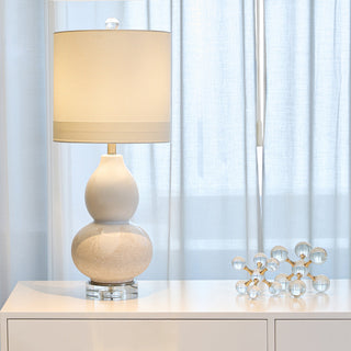 Ainsley Gourd-shaped Ceramic Table Lamp - ironyhome