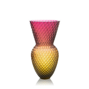 Amethyst-Amber Drama Vase