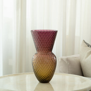 Amethyst-Amber Drama Vase