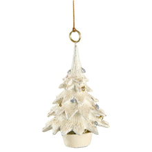 Antique Ivory Cone Tree Ornament - Set of 4 - ironyhome