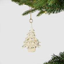 Antique Ivory Cone Tree Ornament - Set of 4 - ironyhome
