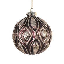 Antique Lilac Ball Ornament - Set of 6 - ironyhome