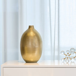 Apollo Gold Steaked Vase - ironyhome