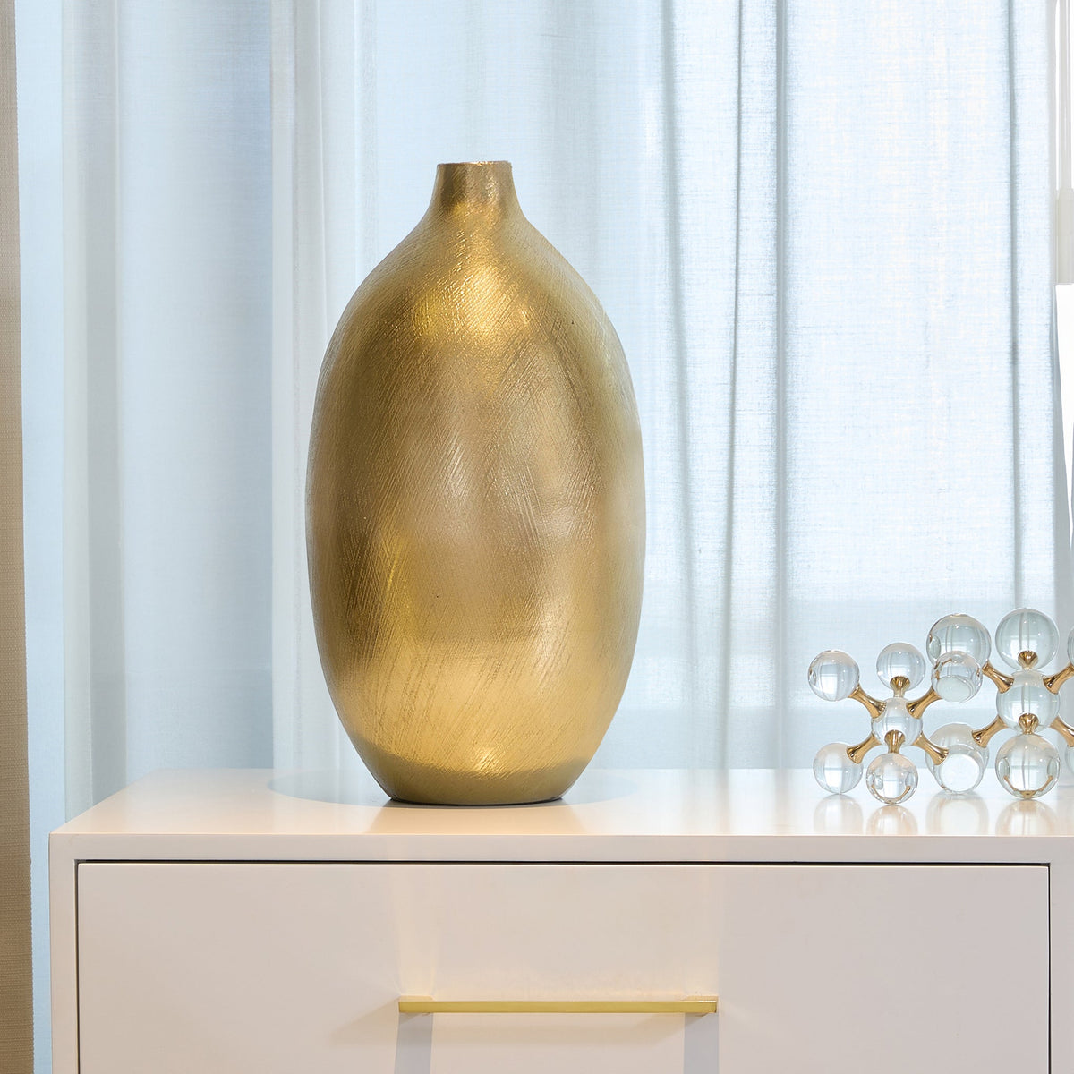 Apollo Gold Steaked Vase