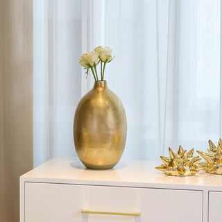 Apollo Gold Steaked Vase - ironyhome
