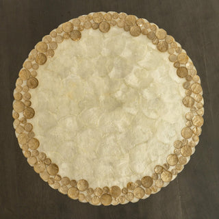 Appliqued Capiz Shell Placemat - Set of 4 - ironyhome