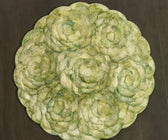 Aqua Blooming Cabbage Placemat - Set of 4 - ironyhome