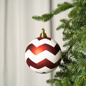 Ball Ornament with Glitter - Set of 6 - ironyhome