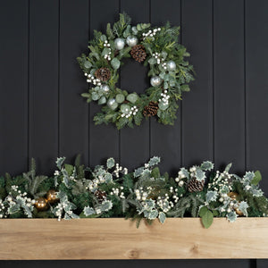 Bannister Garland with LED lights