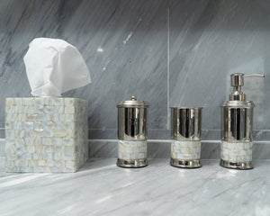 BATHROOM CANISTER - Mother of Pearl