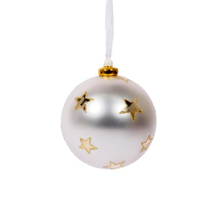 Bauble with Star inlaid with Porcelain Cap - ironyhome