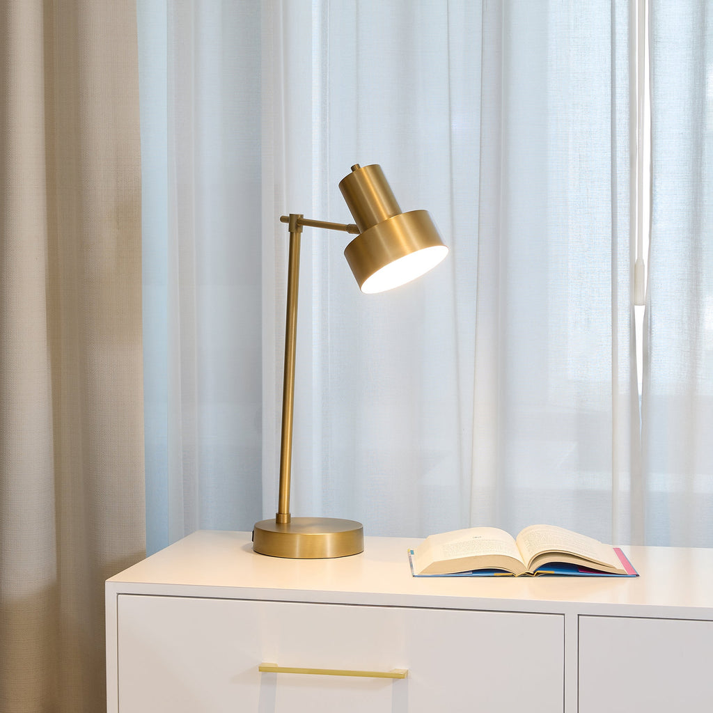 Beckett Task Lamp - Luxurious Illumination with USB Charging by Irony Home