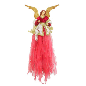 Benita Flying Angel Ornament - Red - ironyhome