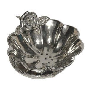 Berry Bowl With Antique Rose Detailing