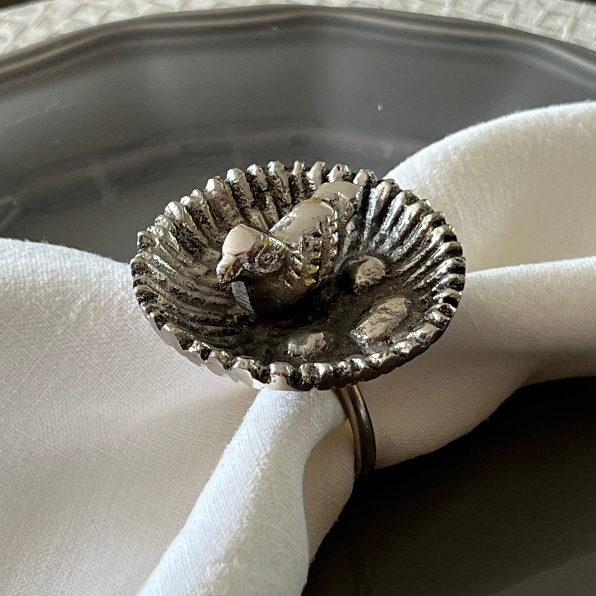 Bird Napkin Ring Set - Set of 4