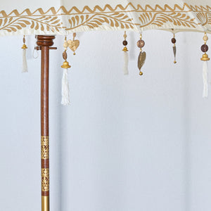 Blanc Parasol with Gold Detailing