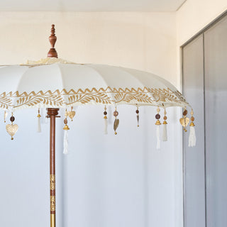 Blanc Parasol with Gold Detailing - ironyhome