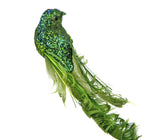 Blue & Green Song Bird Clip-on Ornament - Set of 6 - ironyhome