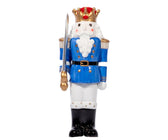 Blue Nutcracker Table Top with Sword - ironyhome