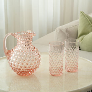 Blush Pink Hand-blown Glass - Set of 2