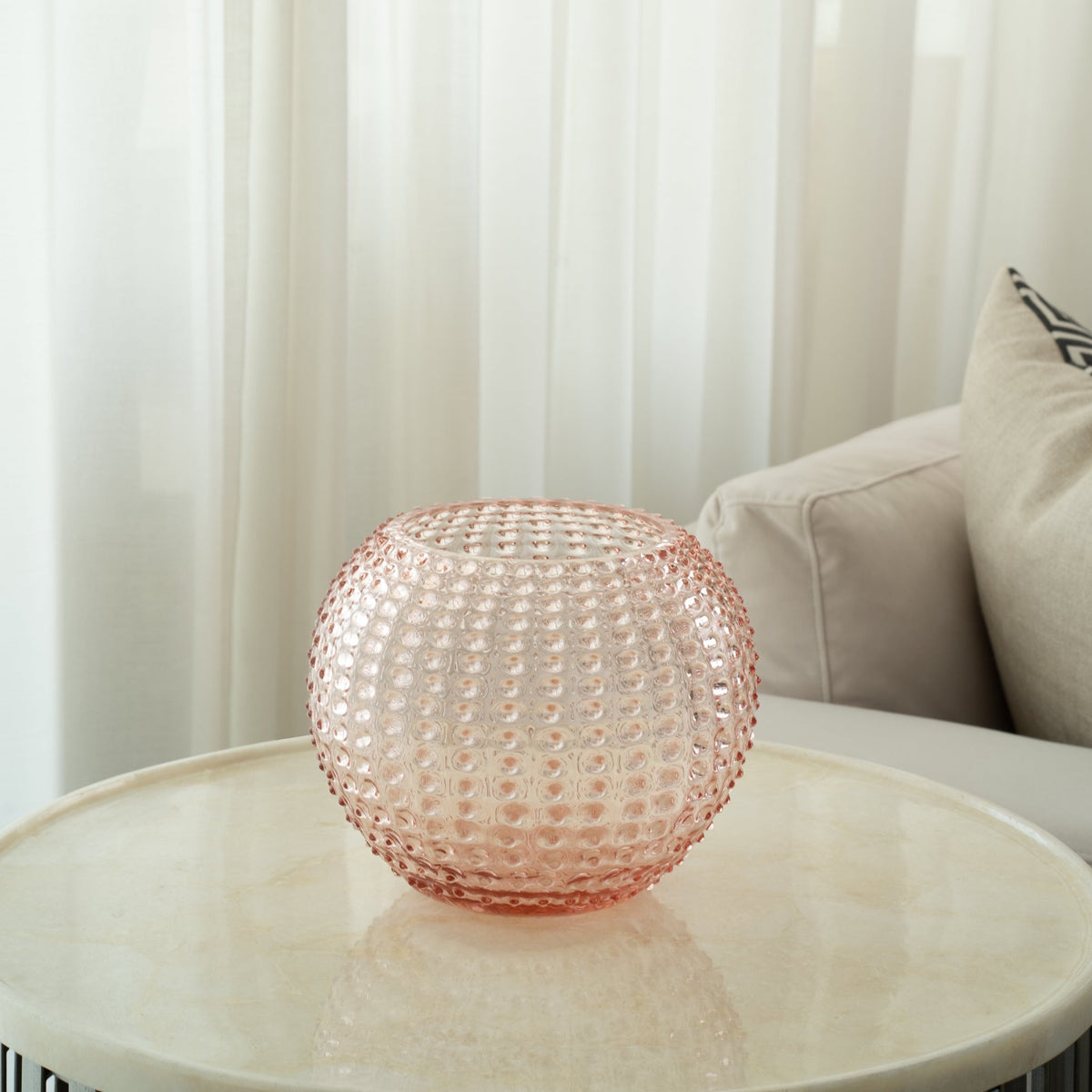 Blush Pink Hand-blown Vase