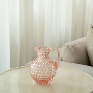 Blush Pink Hand-blown Water Jug