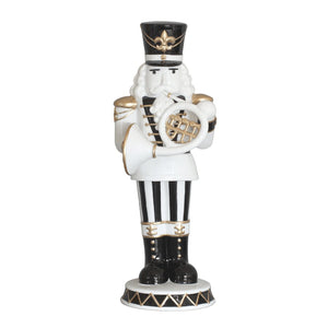 B&W with Gold French Horn Soldier Table Top - Marching Band Set (Sold Individually) - ironyhome