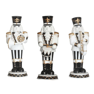 B&W with Gold Trumpet Soldier Table Top - Marching Band Set (Sold Individually) - ironyhome